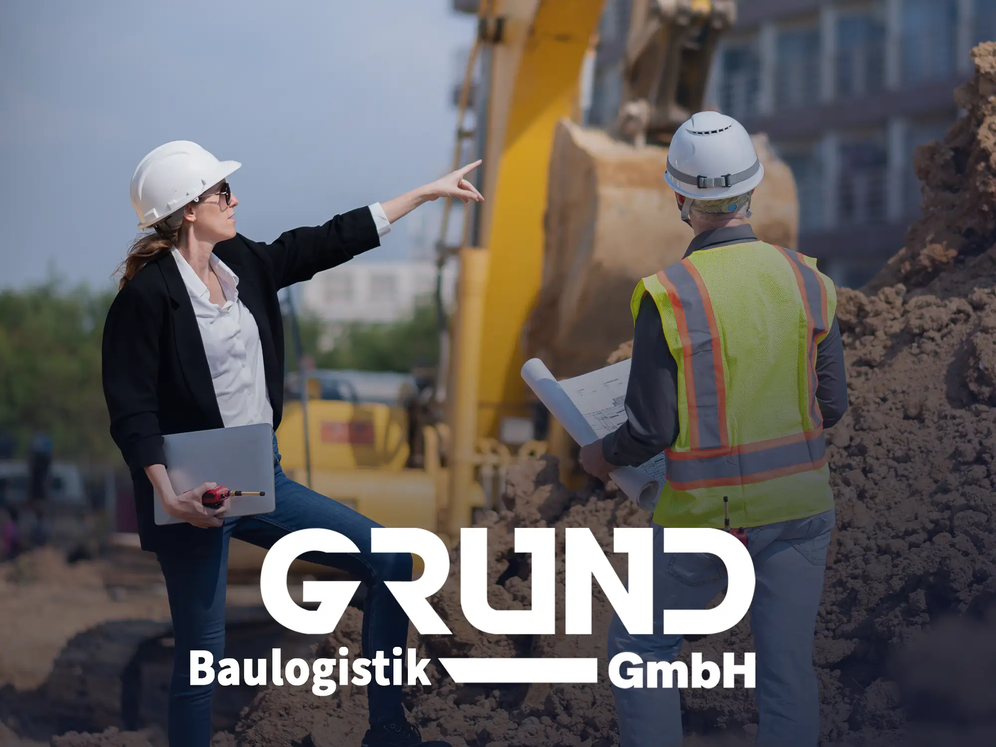 Sicherheitsdienst NRW von Grund Baulogistik überwacht und koordiniert die Baustelle.
