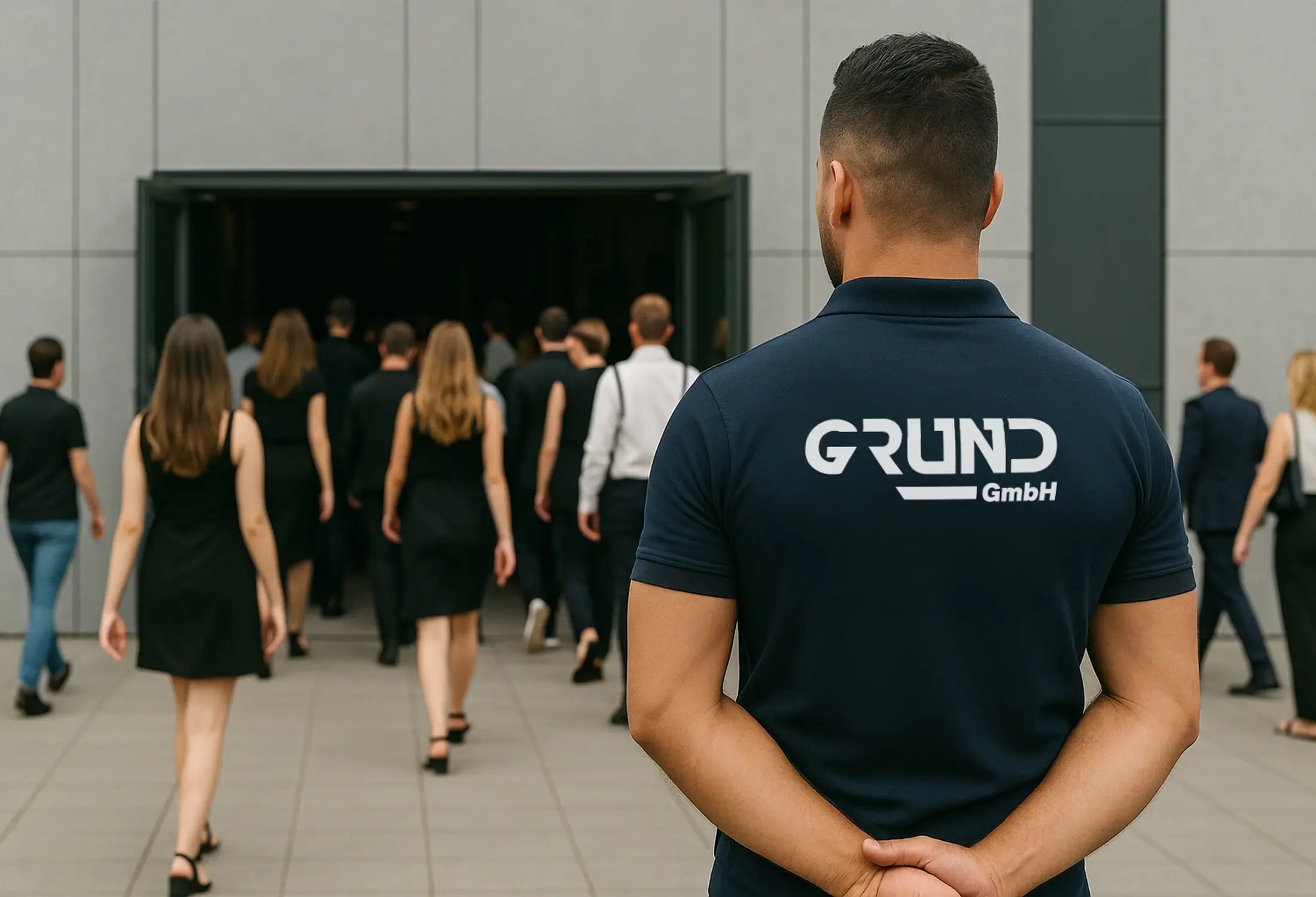 Doormen kontrollieren den Zugang am Event-Eingang und sorgen für sichere und geordnete Einlassprozesse.
